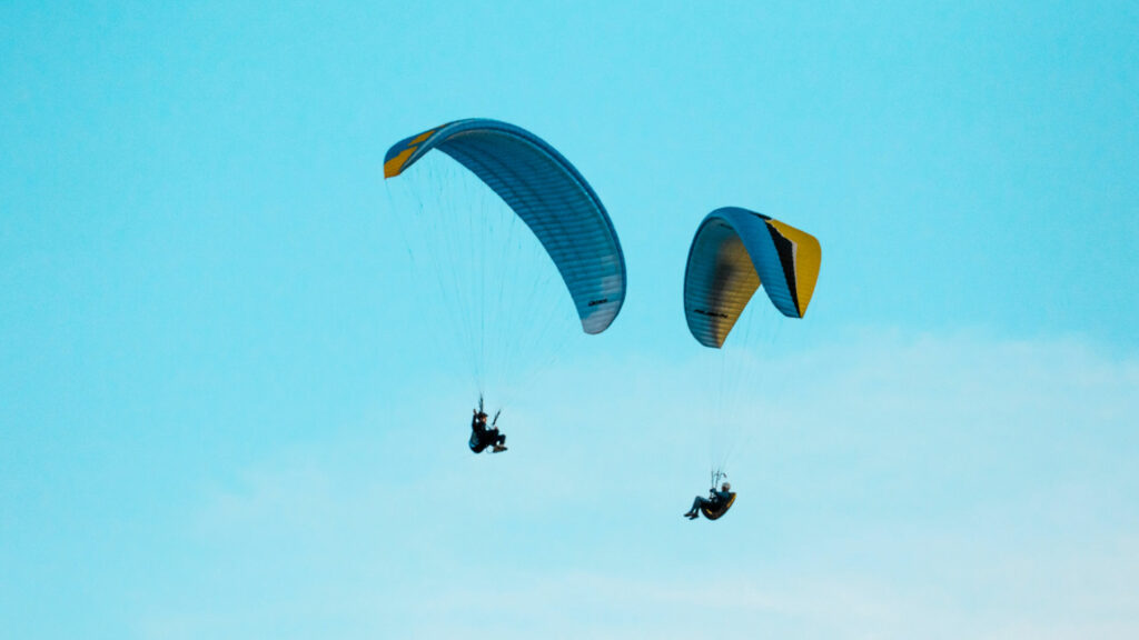 Paragliding beim Cochem Jung